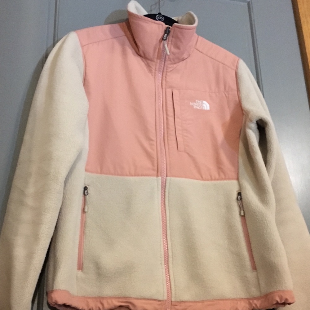 North Face zip up fleece jacket